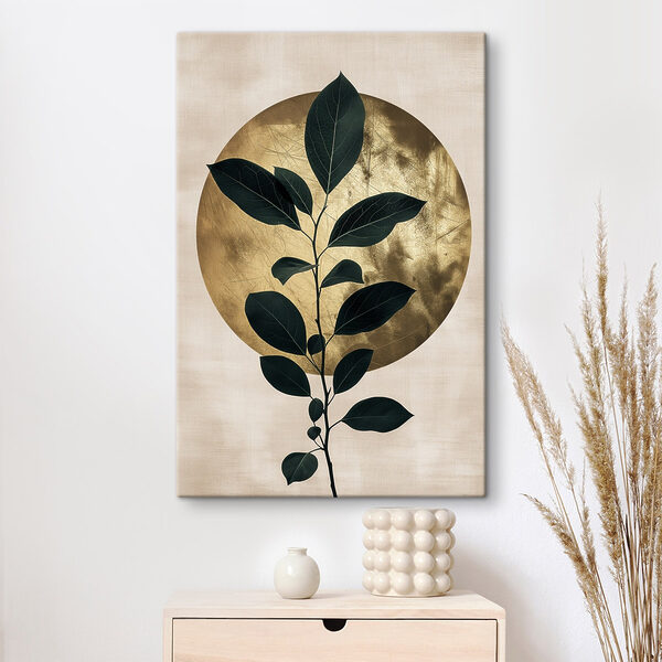 - Elegant leaves against a soft backdrop