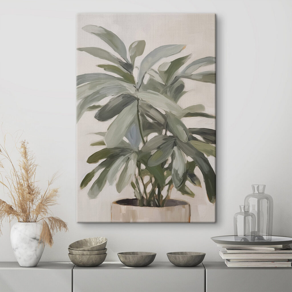 Plant with leaves on it