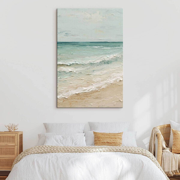 Beach with waves and sand