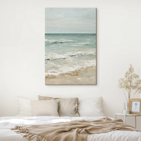 Beach with waves and sand