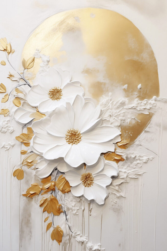 Elegant blooms on a textured background Elegant blooms on a textured background