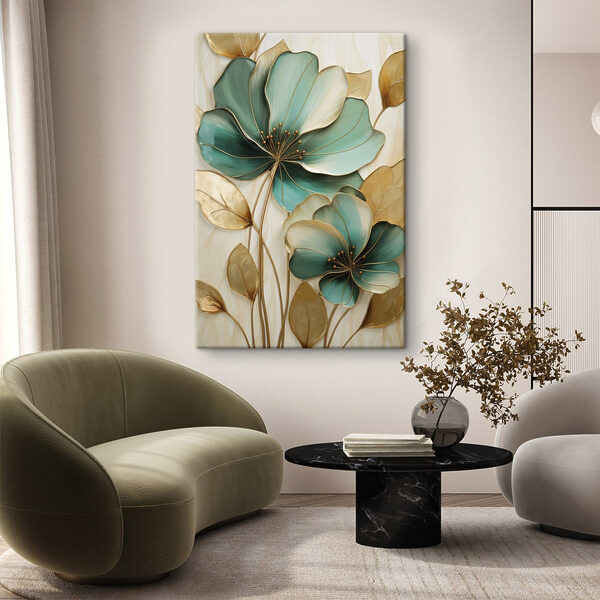 Floral art with elegant design elements