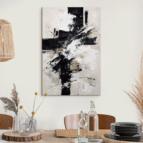 Black and white painting