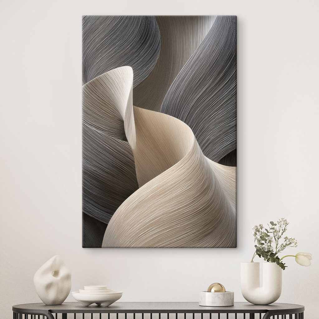 Flowing lines in subtle hues