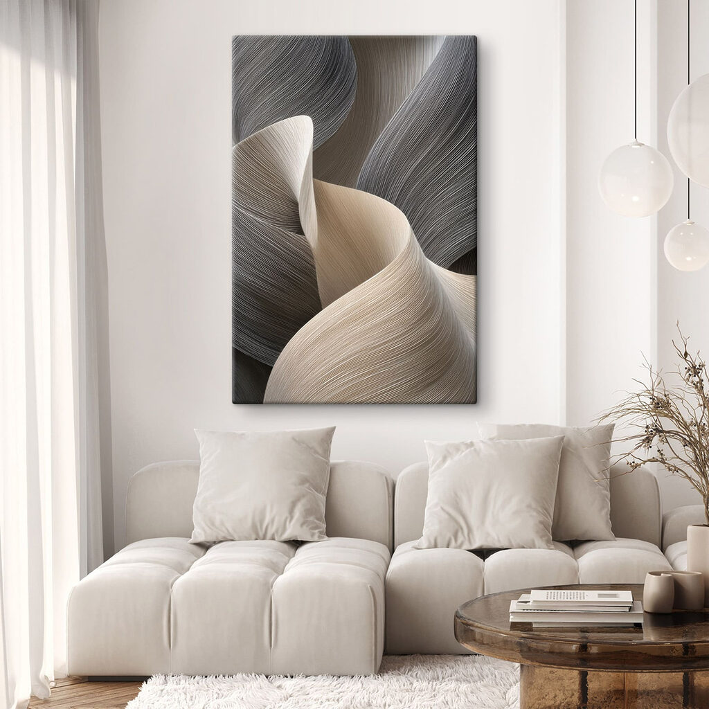 Flowing lines in subtle hues