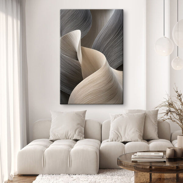 Flowing lines in subtle hues