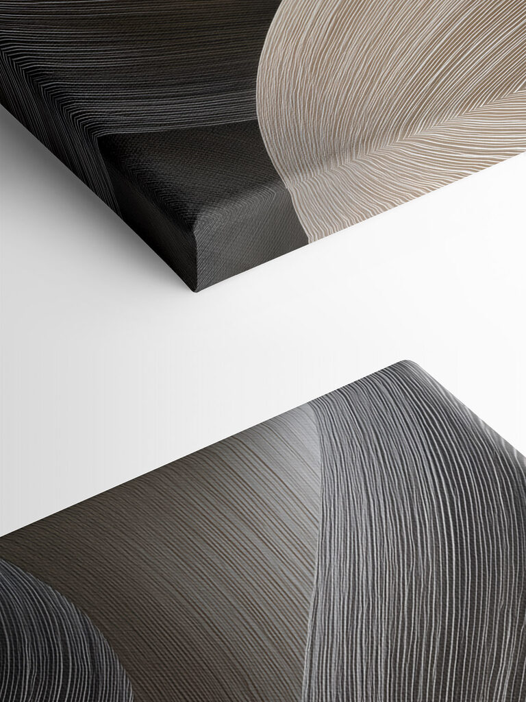 Flowing lines in subtle hues