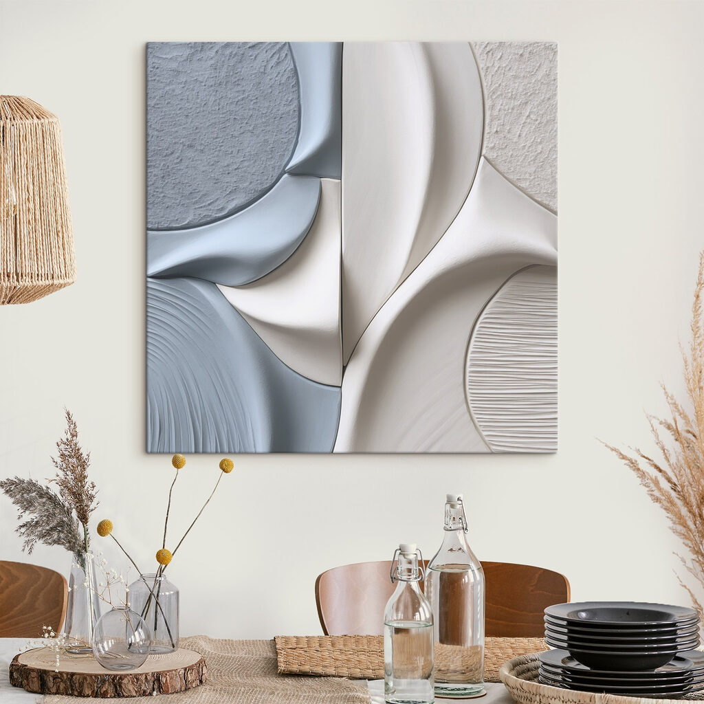 Abstract curves in soothing colors