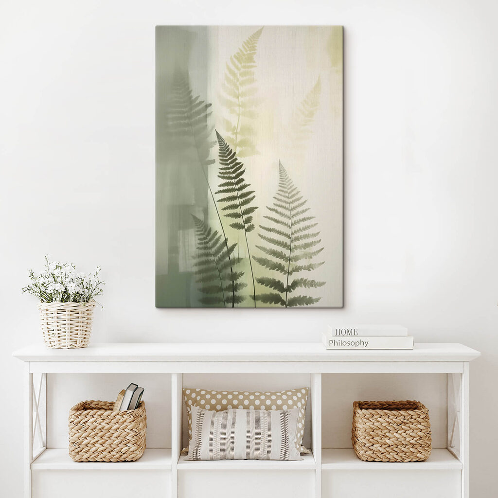 Fern leaves on a white background Fern leaves on a white background