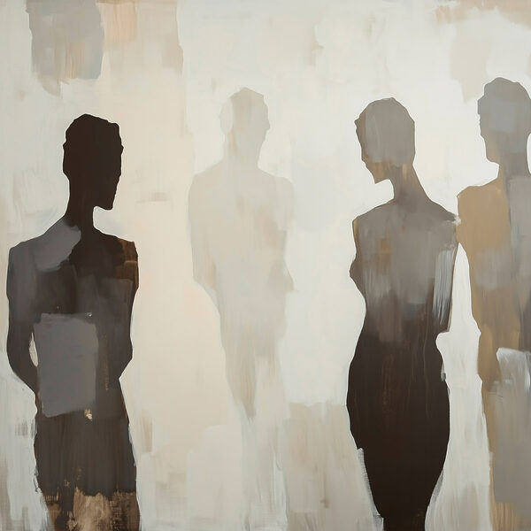 Group of people standing in a row Group of people standing in a row
