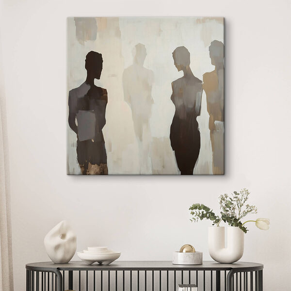 Group of people standing in a row Group of people standing in a row
