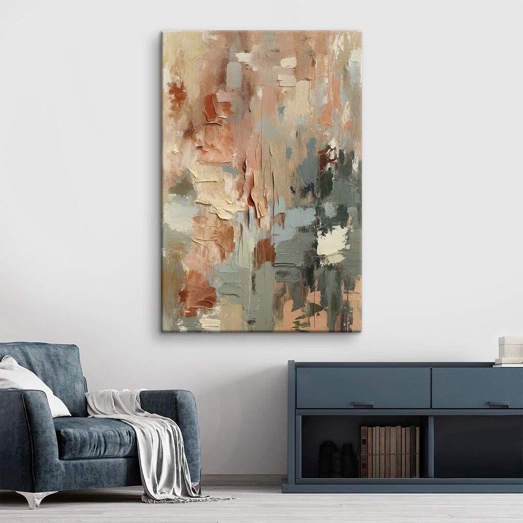 Abstract blend of soft hues