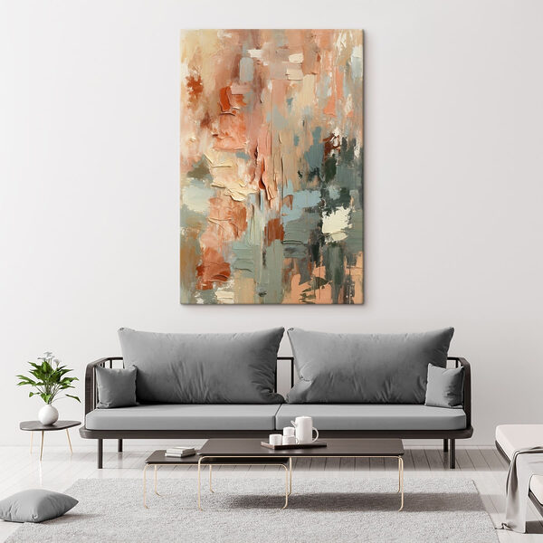 Abstract blend of soft hues