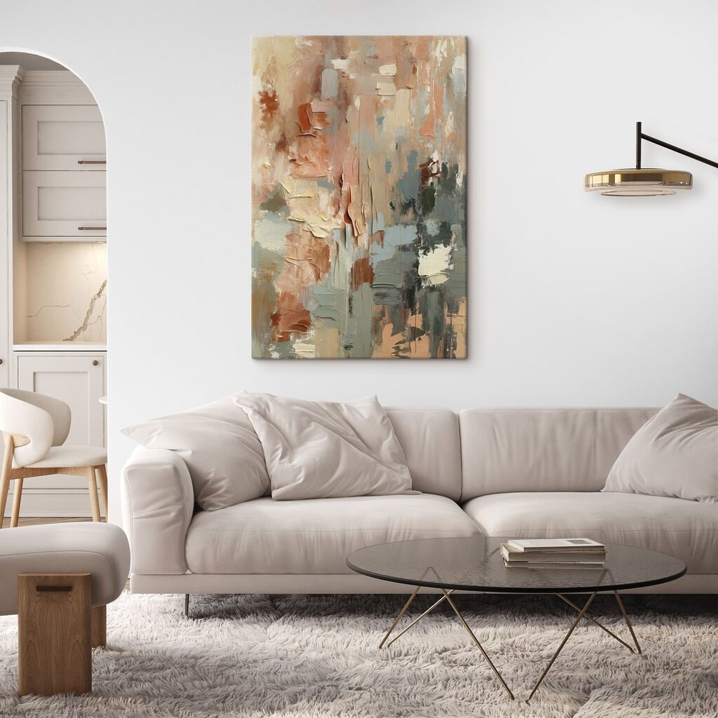 Abstract blend of soft hues