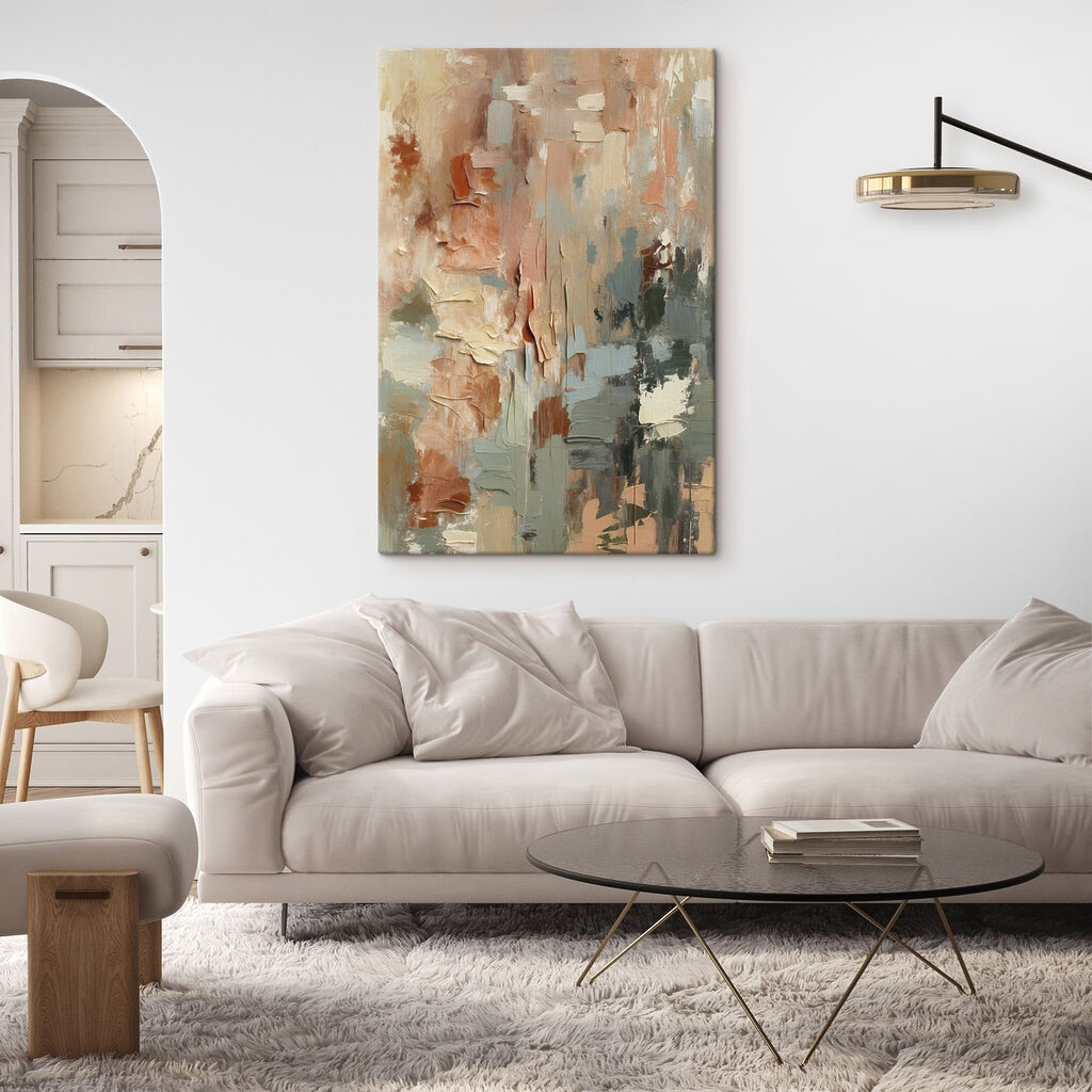 Abstract blend of soft hues