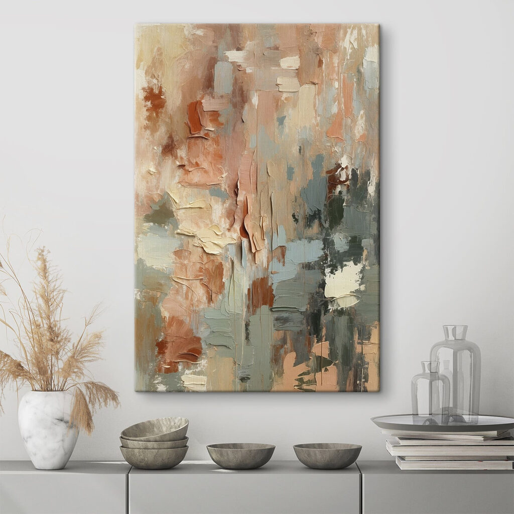 Abstract blend of soft hues