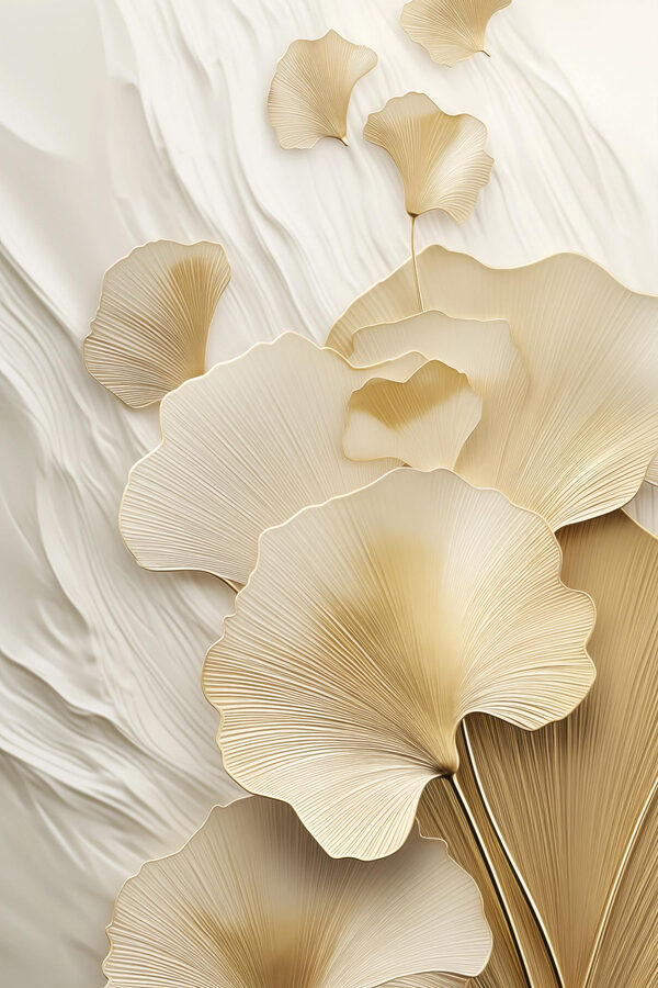 Delicate floral patterns in soft tones
