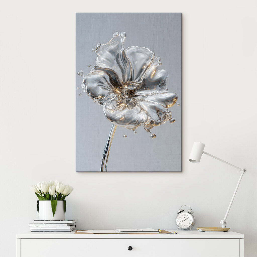 Blossoming form in fluid elegance Blossoming form in fluid elegance