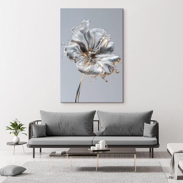 Blossoming form in fluid elegance Blossoming form in fluid elegance