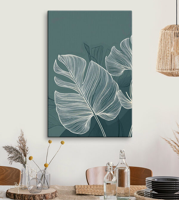 Lush leaves on a soothing backdrop Lush leaves on a soothing backdrop