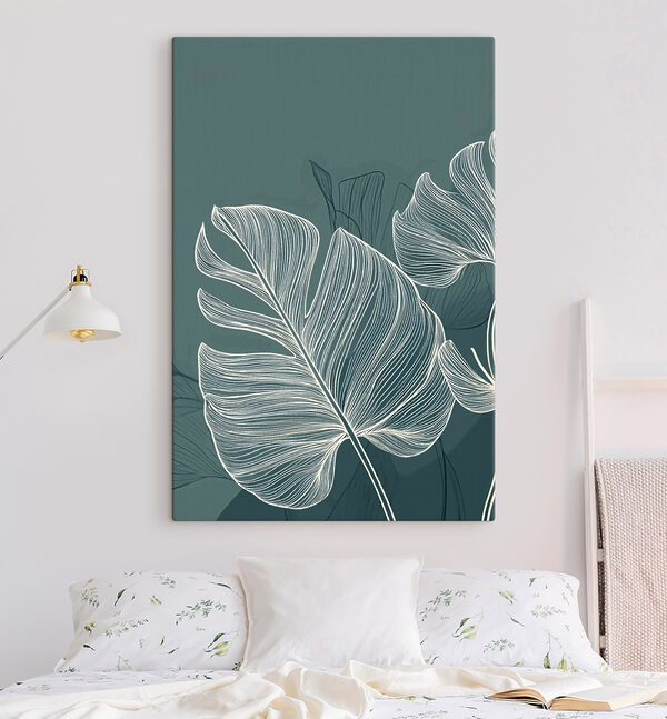 Lush leaves on a soothing backdrop Lush leaves on a soothing backdrop