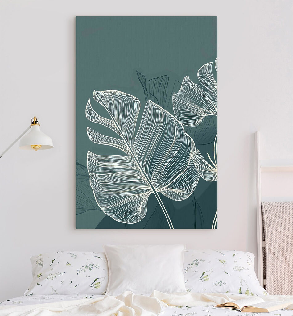Lush leaves on a soothing backdrop Lush leaves on a soothing backdrop