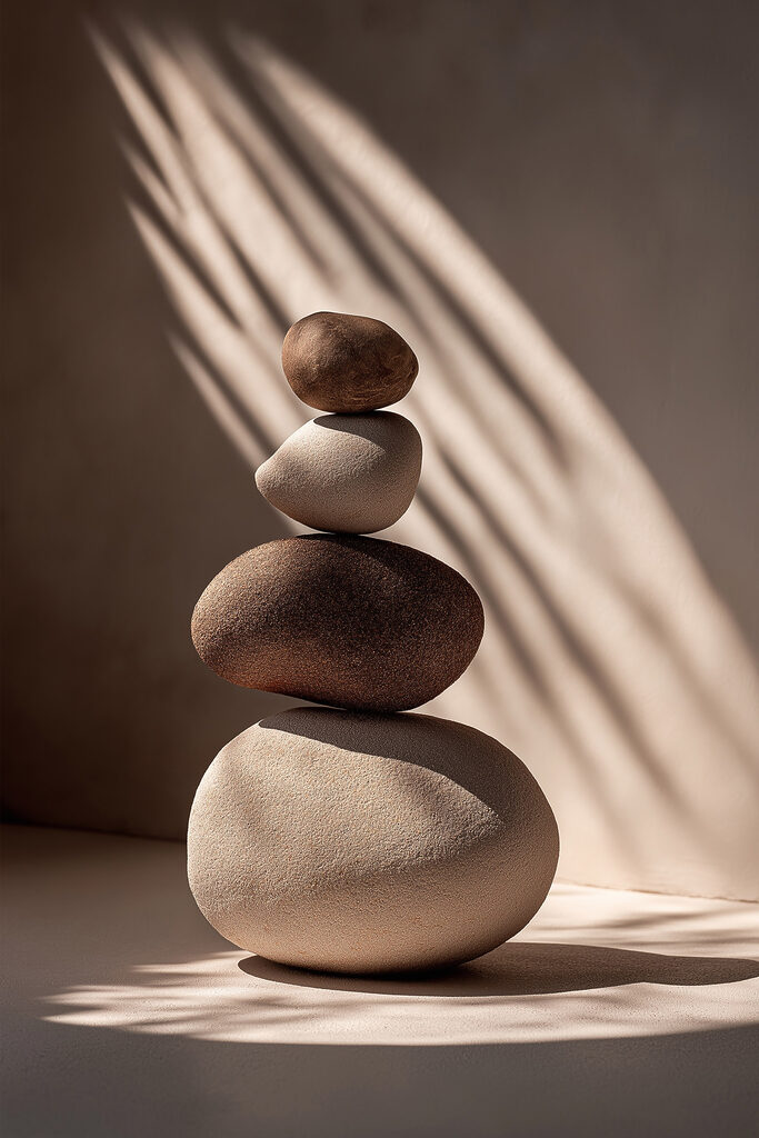 Stack of rocks in a pile