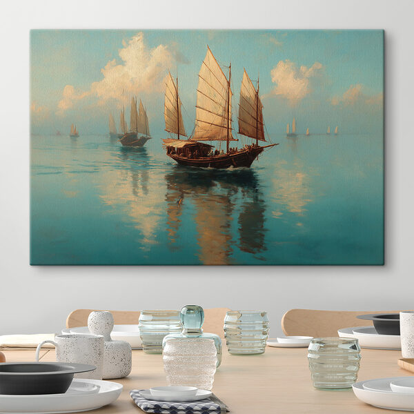 Group of sailboats on water Group of sailboats on water