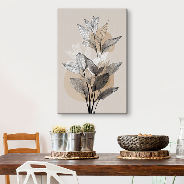 Delicate leaves on a soft backdrop