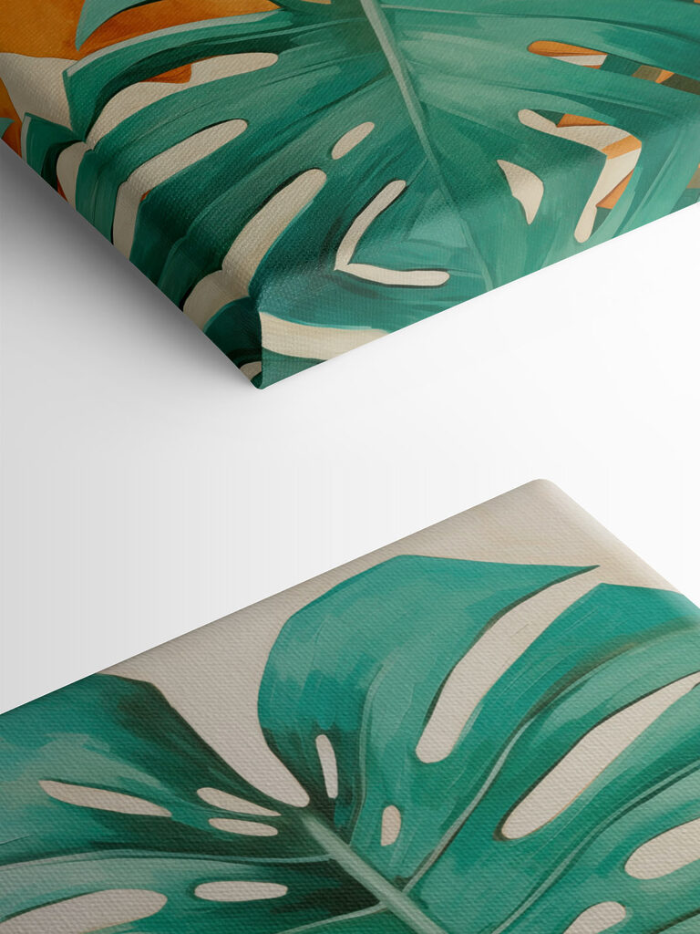 Vibrant leaves creating a tropical vibe Vibrant leaves creating a tropical vibe