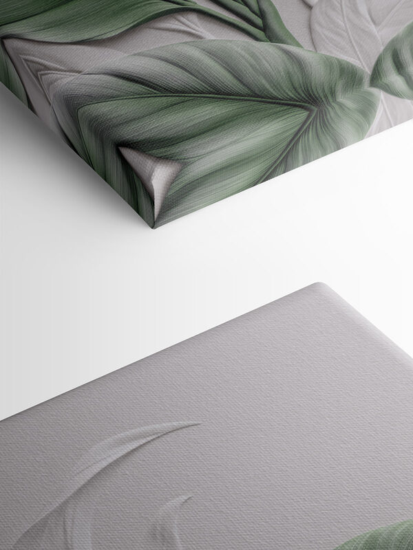 Lush greenery on textured background Lush greenery on textured background