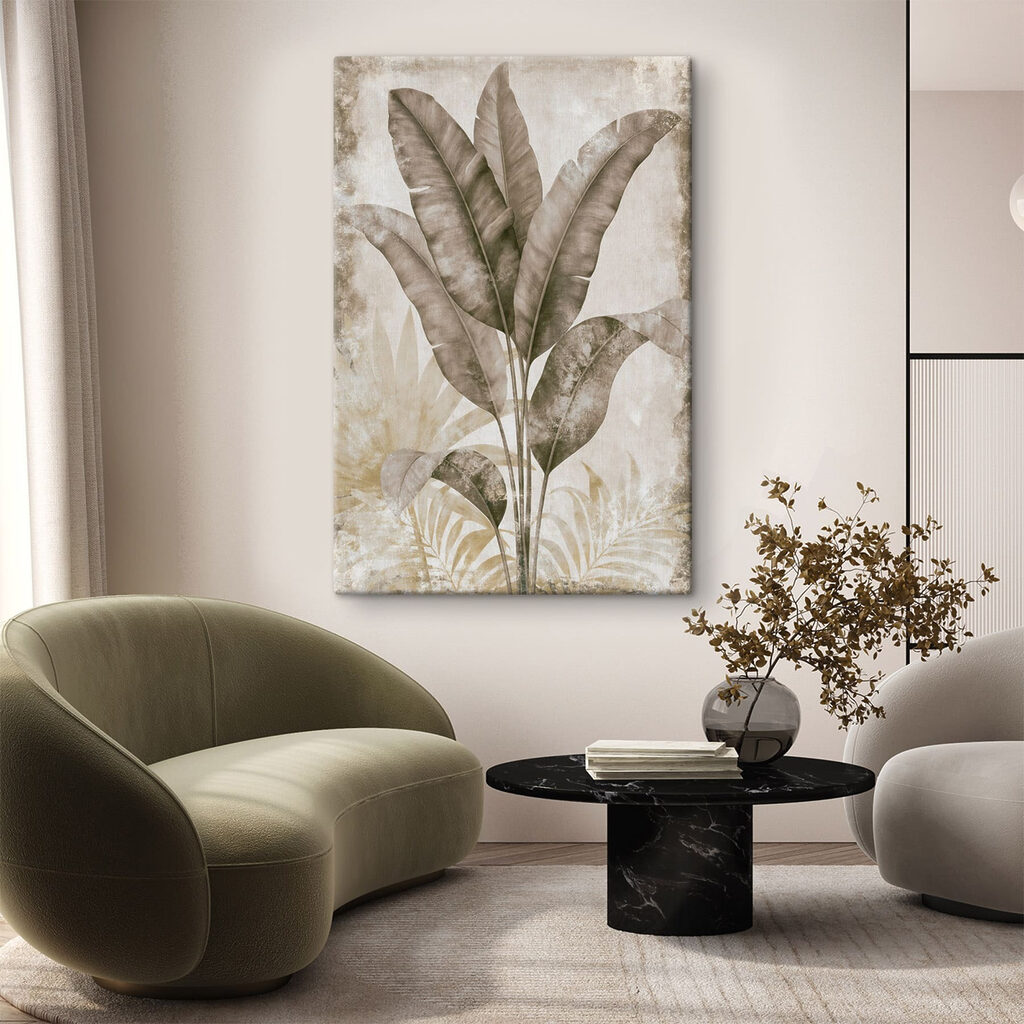 Whimsical foliage in soft tones