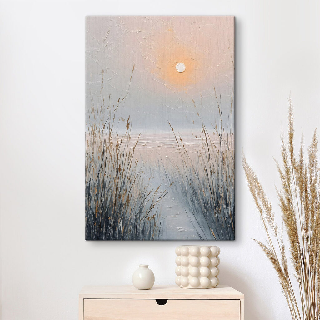 Sun over a lake