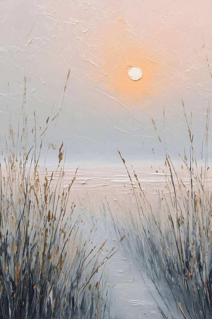 Sun over a lake