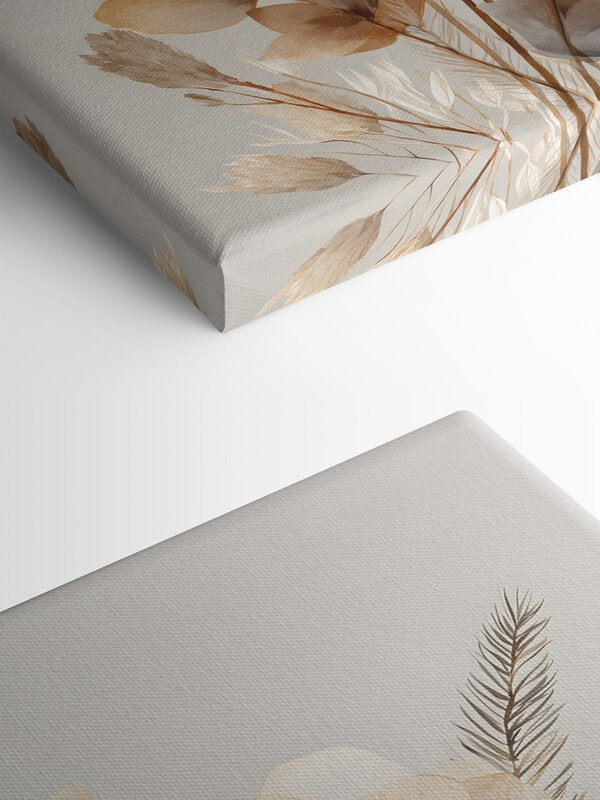 Delicate leaves and blooms merge beautifully