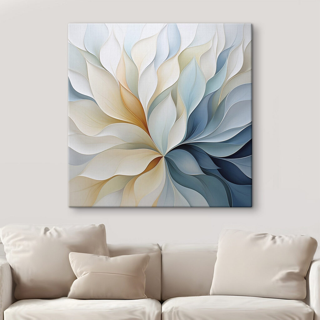 Flowing patterns in soft hues