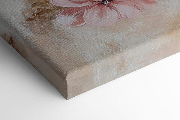 Painting of flowers on a branch