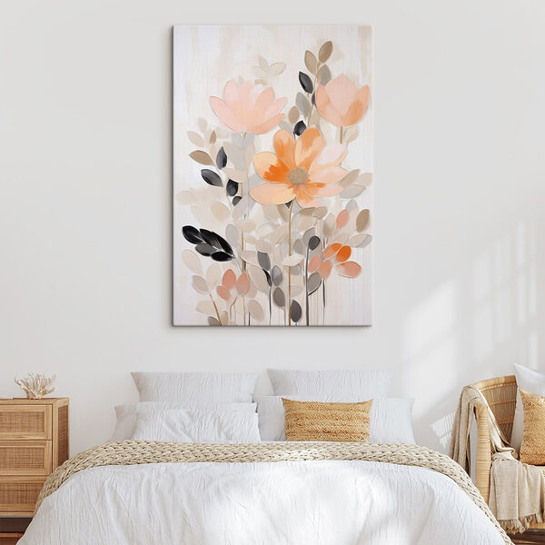 Painting of flowers and leaves Painting of flowers and leaves