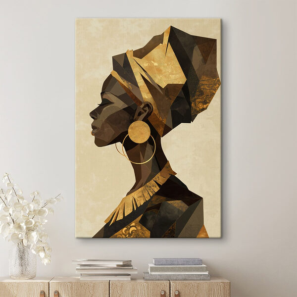 Profile of a woman with a turban Profile of a woman with a turban