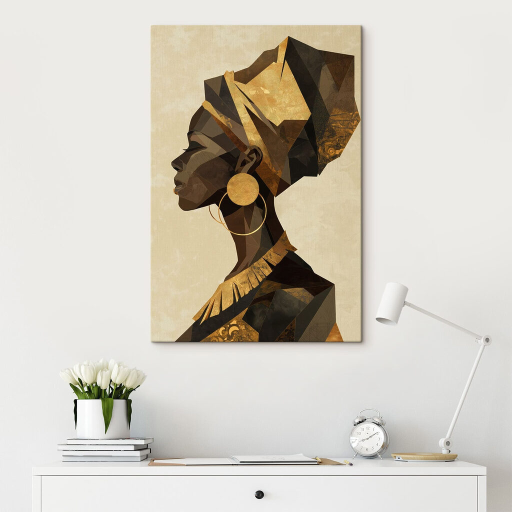Profile of a woman with a turban Profile of a woman with a turban