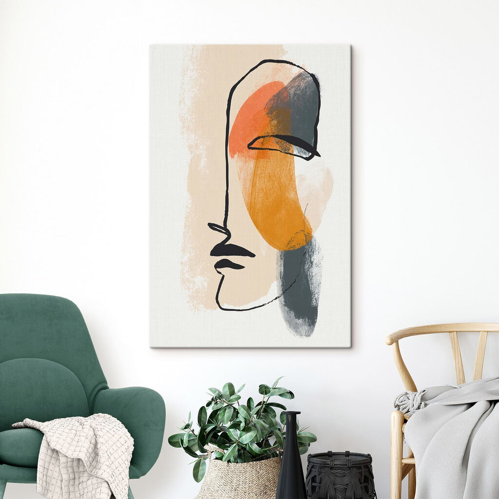 Painting of a face