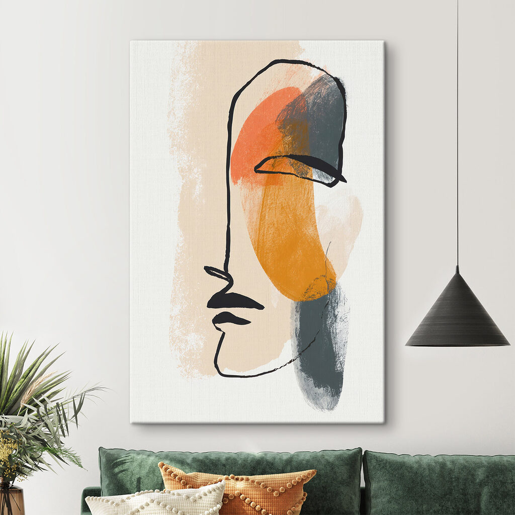Painting of a face