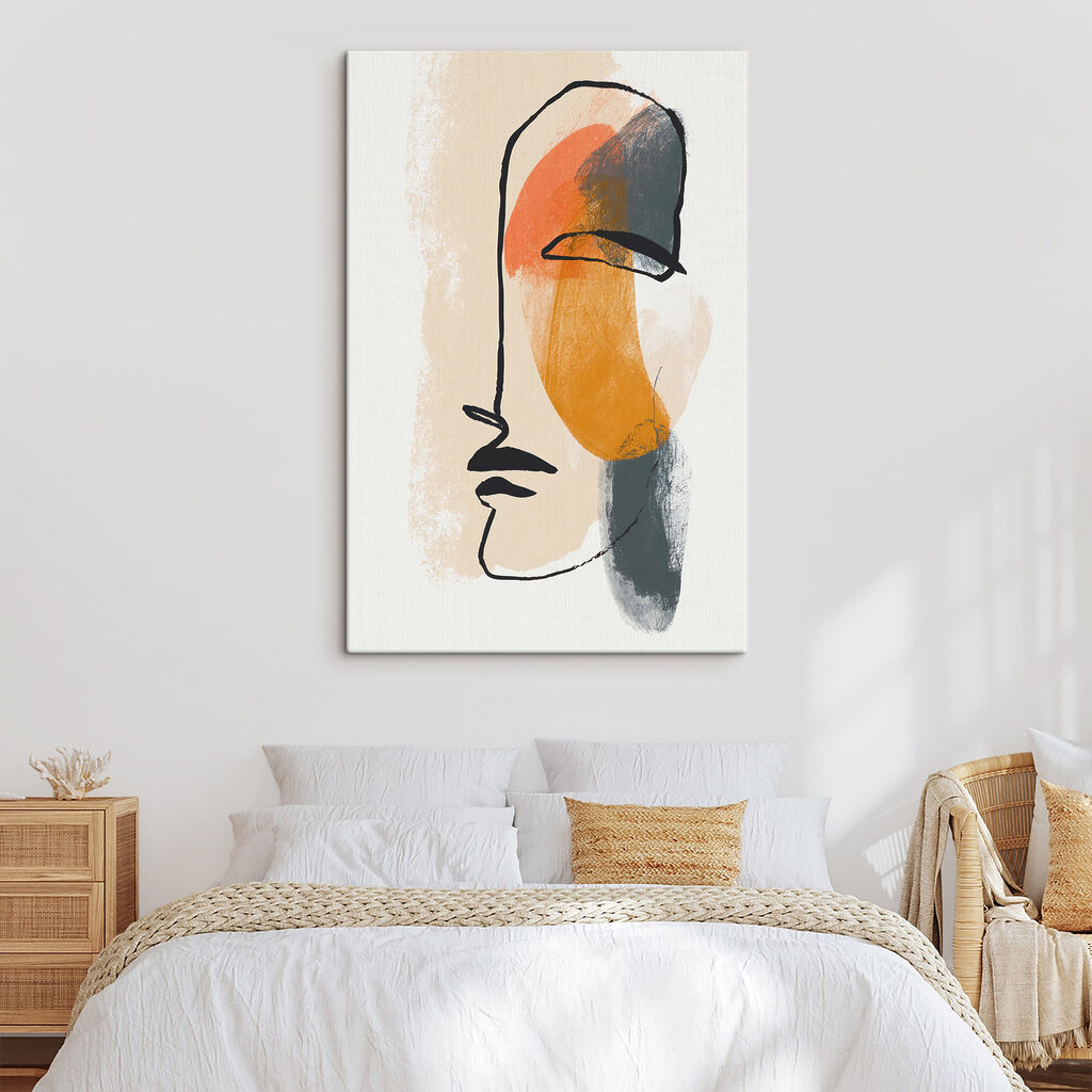 Painting of a face