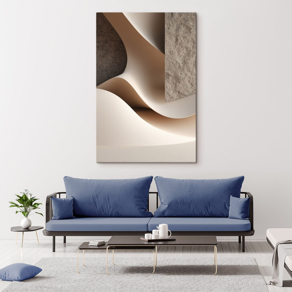 Soft curves and subtle shades blend Soft curves and subtle shades blend
