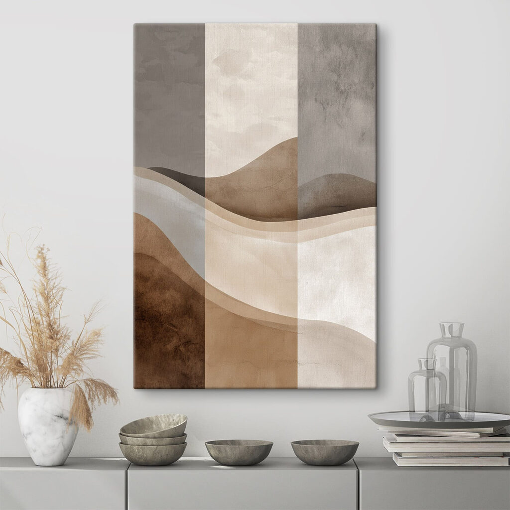 Brown and white striped background Brown and white striped background