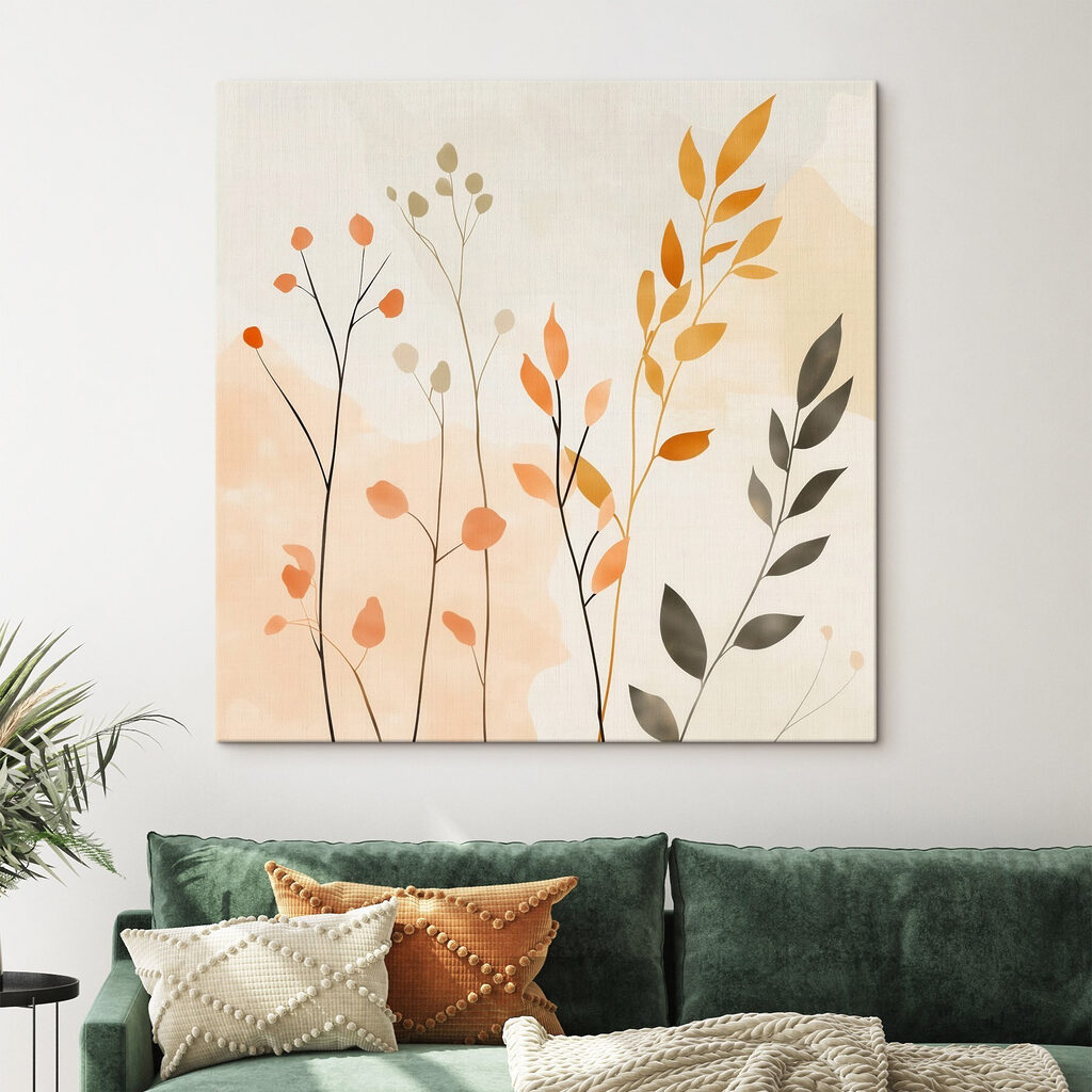 Painting of leaves and branches Painting of leaves and branches