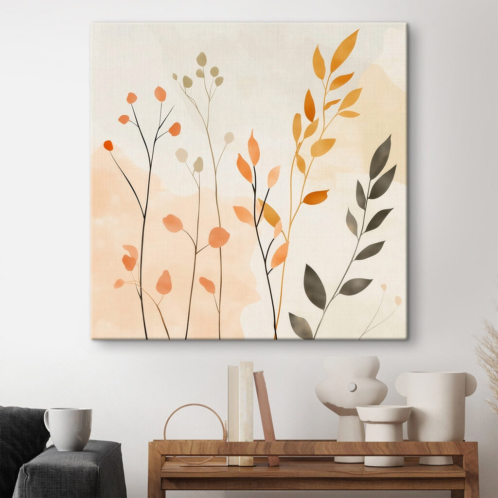 Painting of leaves and branches Painting of leaves and branches