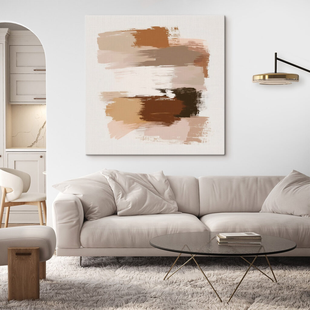 Abstract brush strokes in soft hues Abstract brush strokes in soft hues