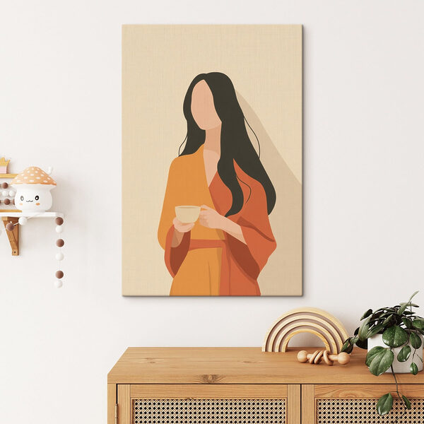 Woman holding a cup Woman holding a cup