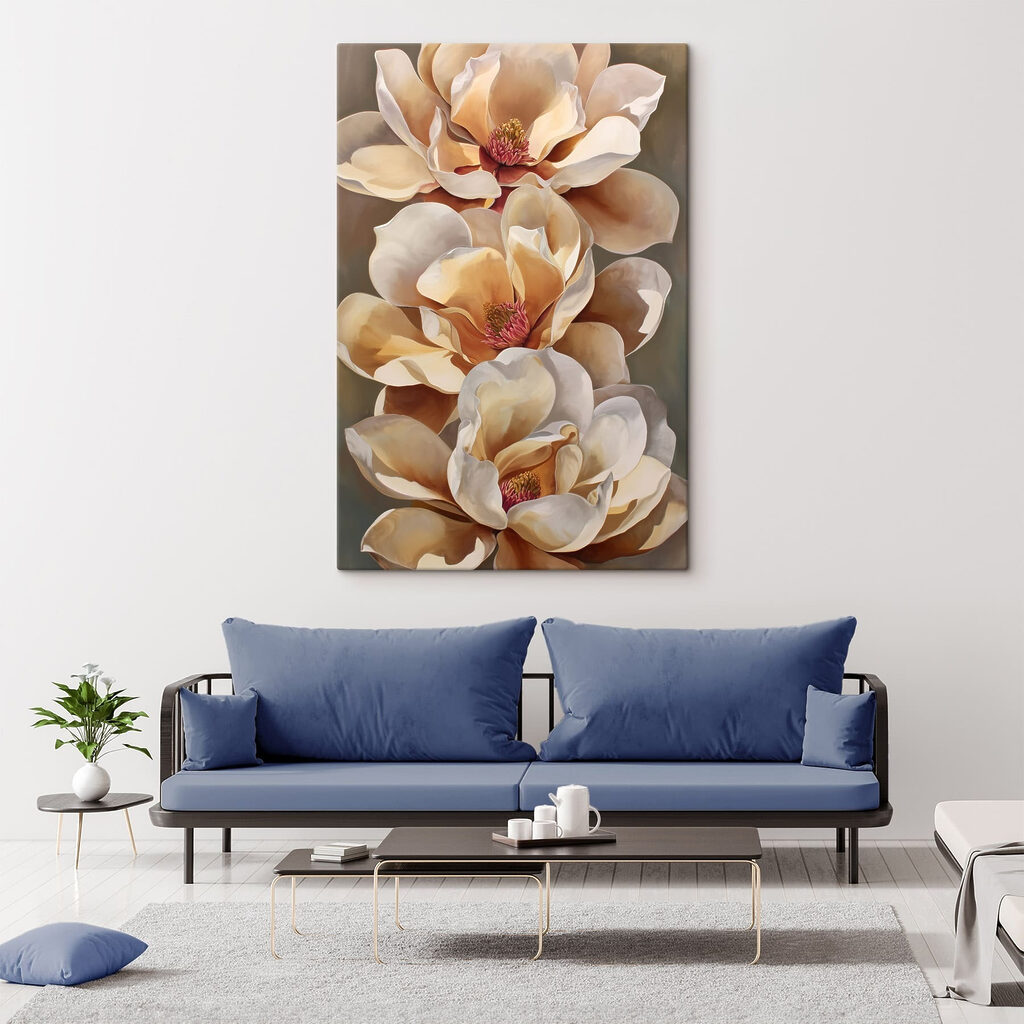 Soft blooms in warm tones